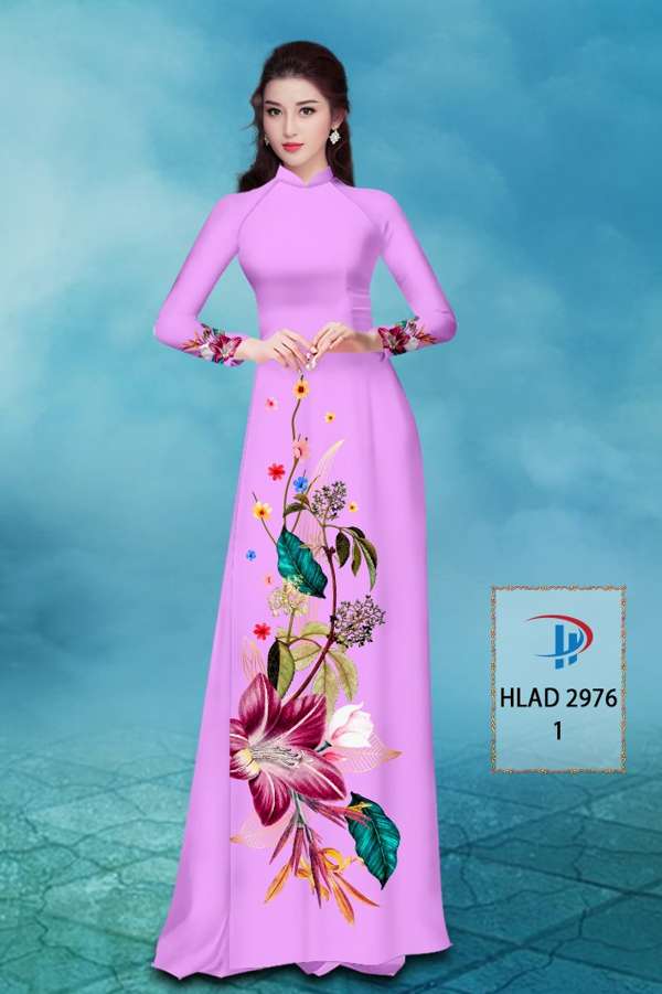 Vải Áo Dài Hoa In 3D AD HLAD2976 59